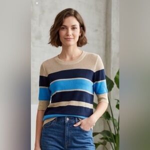 NWT ICHI Sweater with Ribbed cuffs and hem size Large